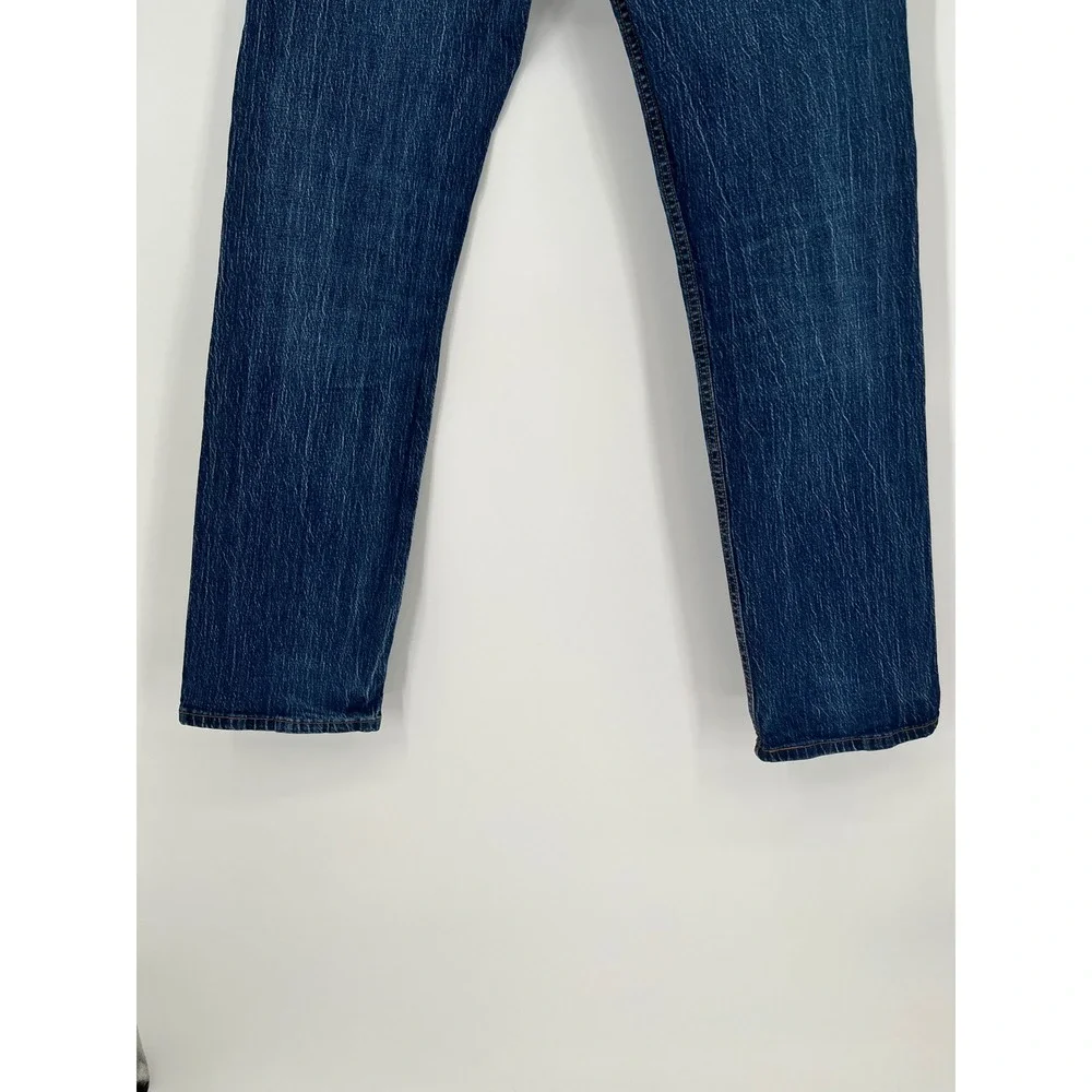 LEVIS 505 Regular Fit Jeans Mens 34x32 Blue Straight Leg Denim